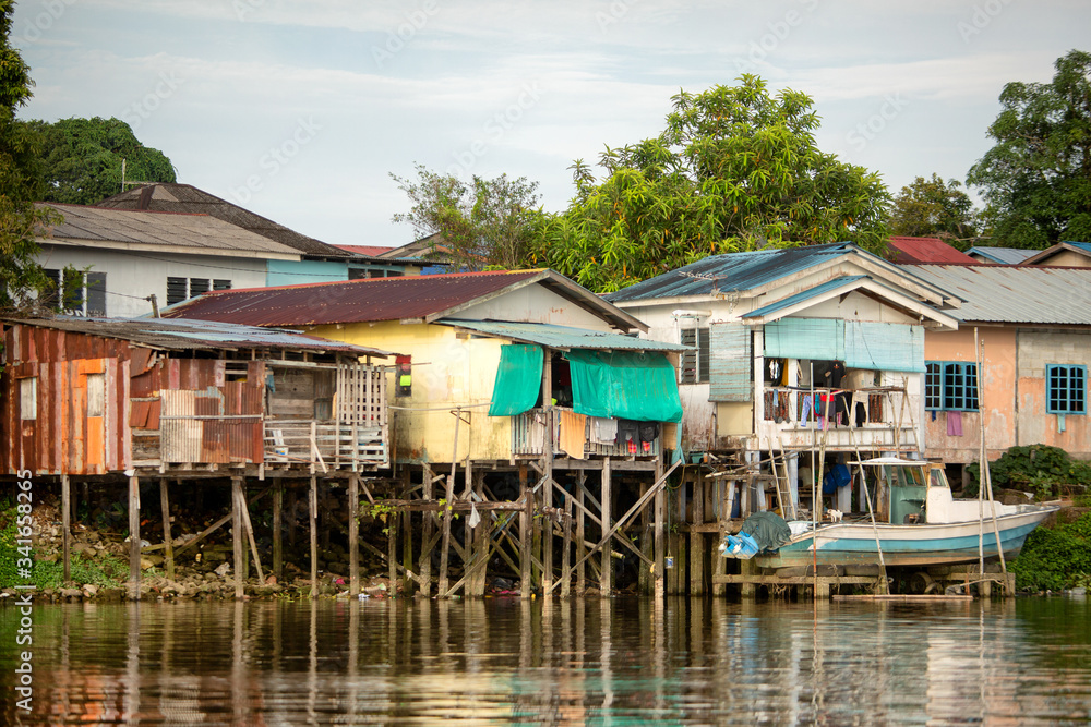 Malay Kampung Houses Kuching