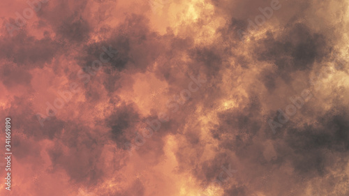 abstract colorful background texture nature weather sky clouds fire red gold beautiful © Ravenzcore