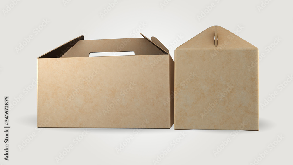 Paper Box Mockup 3D Rendering Design Paper Box Mockup 3D Rendering Design