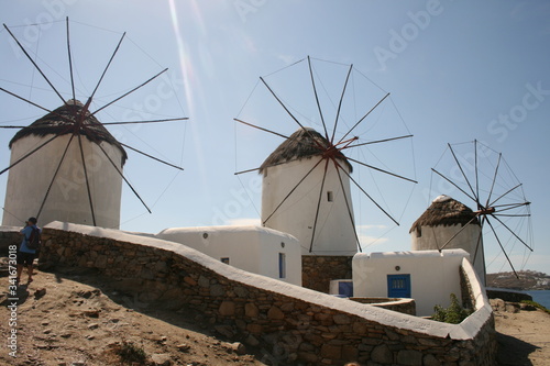 windmill in mykonos greece