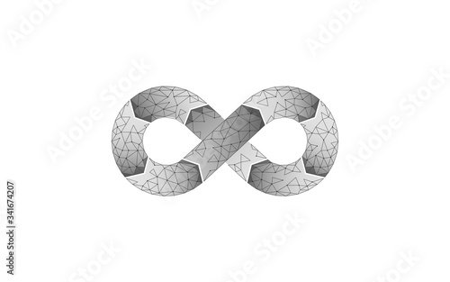 Devops software development operations infinity symbol. Programmer administration system life cycle quality. Coding building testing release monitoring. Online freelance vector illustration