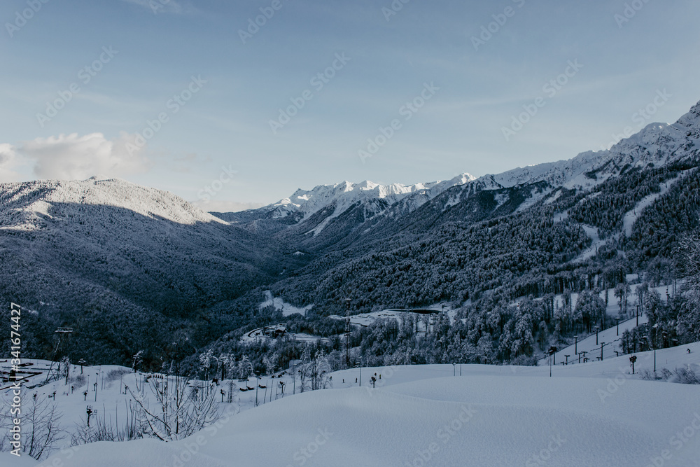 Fototapeta premium snow covered mountains