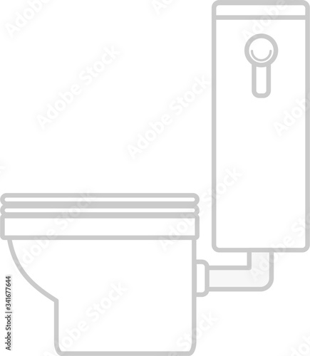 洋式トイレ　横から見た図