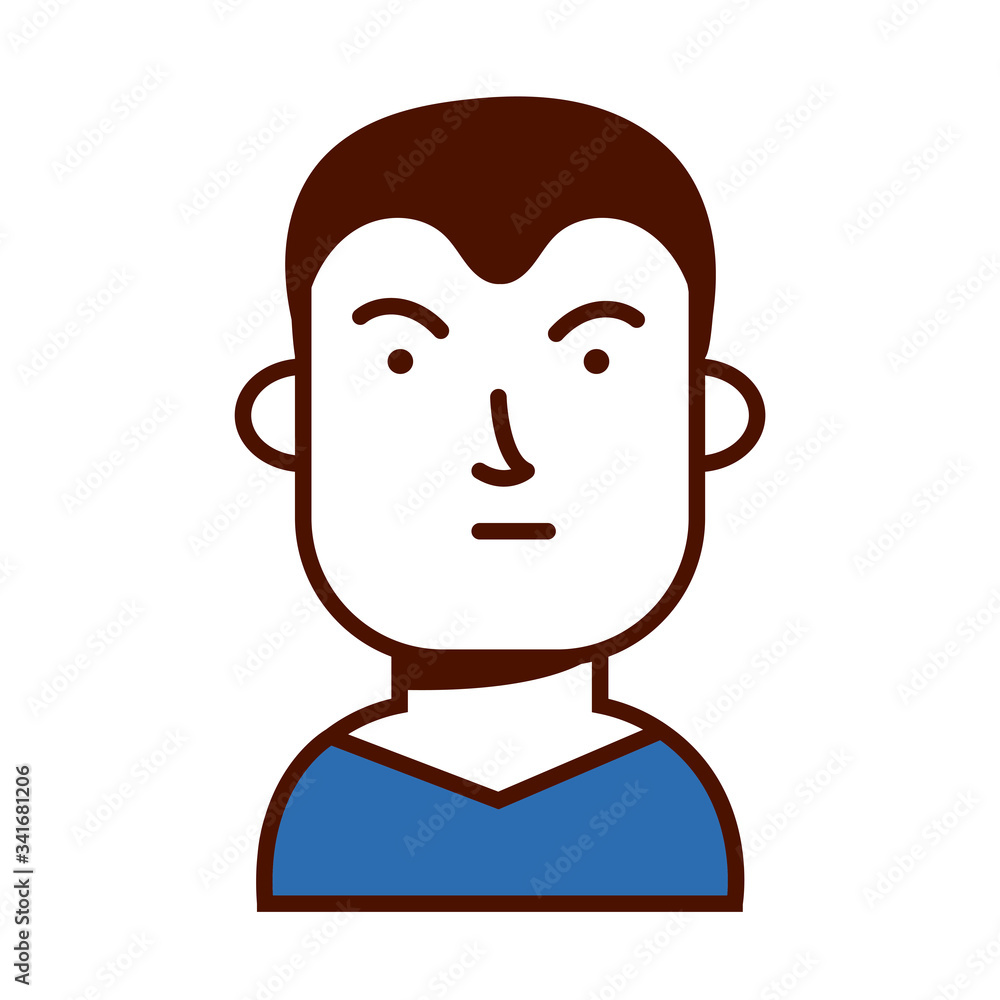 young man avatar character icon