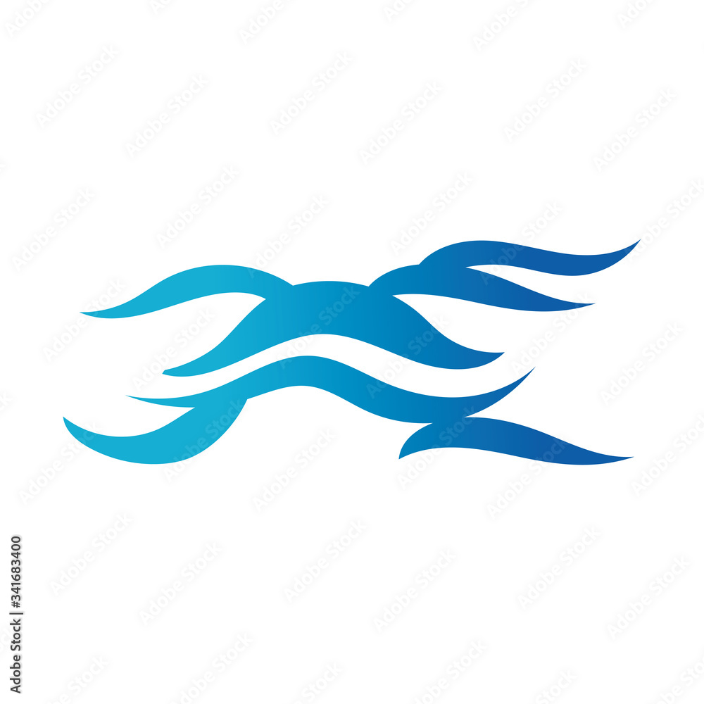 ocean water line gradient style icon ocean water line gradient style icon
