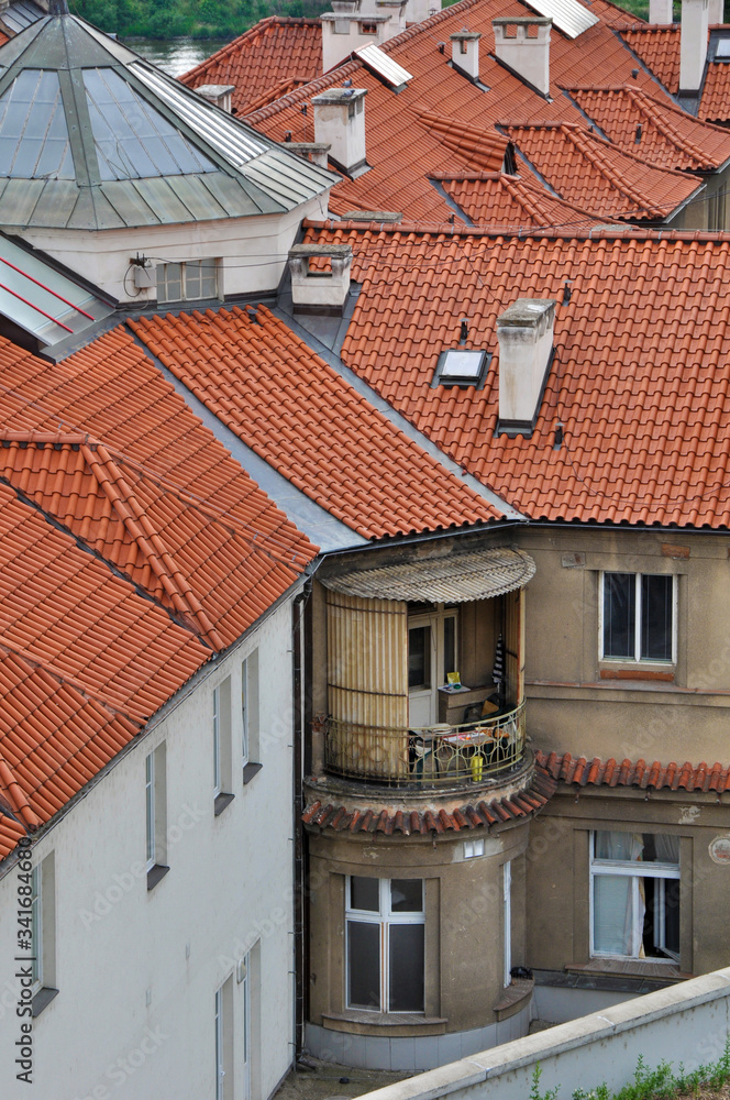 Old quarters around Vysehrad on the banks of the Vltava