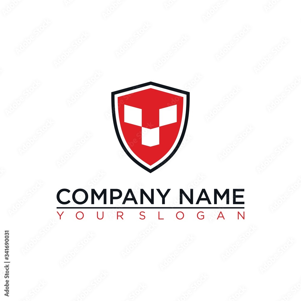 logo shield and box and abstract icon vector logo shield and box and abstract icon vector