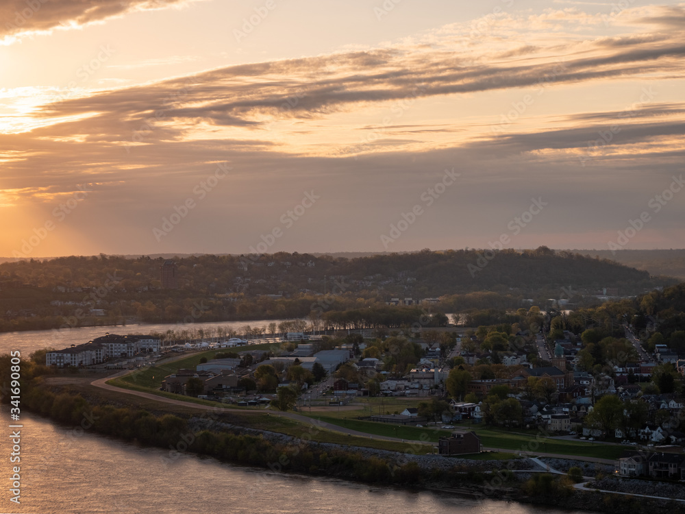 Sunrise over the Ohio River 