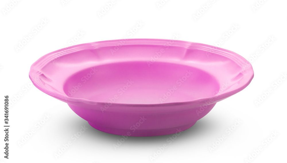 pink bowl on white background pink bowl on white background
