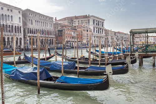 Gondolas and Grand Canal in Venice © Marco Corso