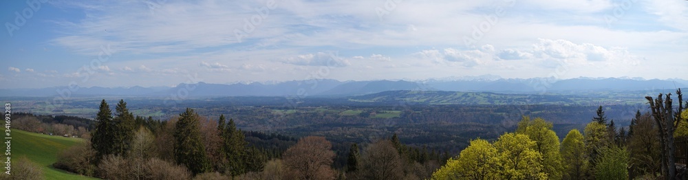 Alpenpanorama vom Hohenpeißenberg