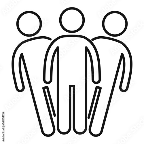 Manic bipolar disorder icon. Outline manic bipolar disorder vector icon for web design isolated on white background