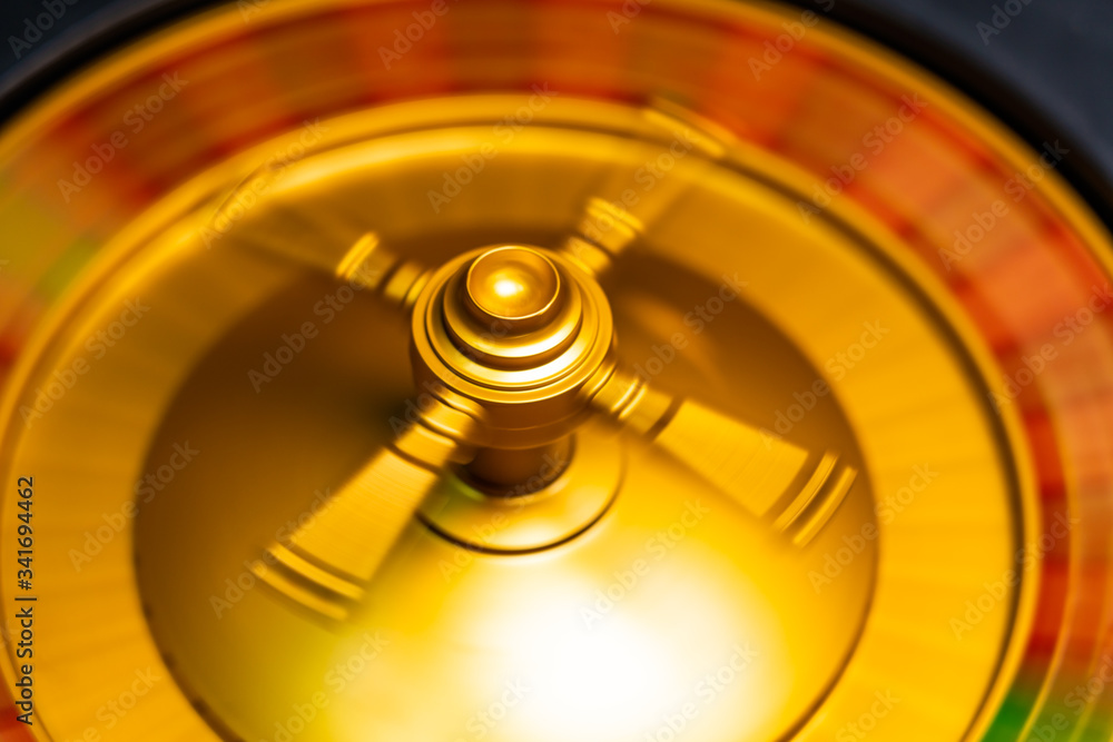 Spinning roulette close up at the Casino - Selective Focus Spinning roulette close up at the Casino - Selective Focus