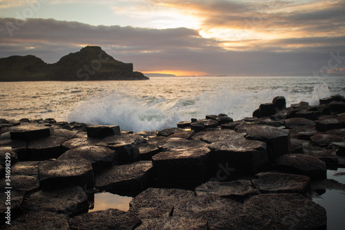 sunset over the sea