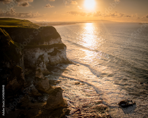 sunset over the sea