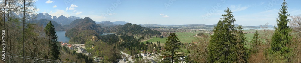 Panorama oberhalb von Hohenschwangau