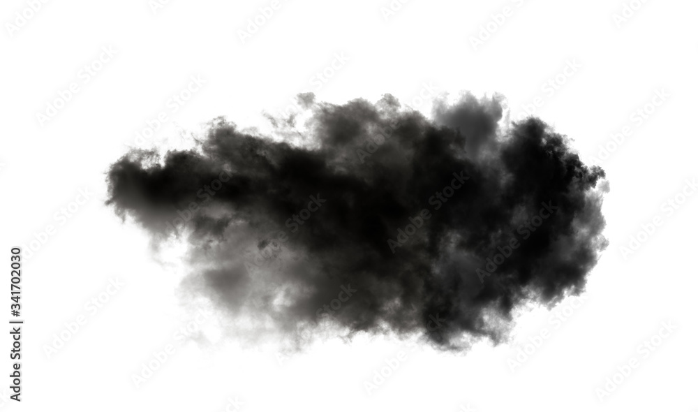 black smoke on black background
