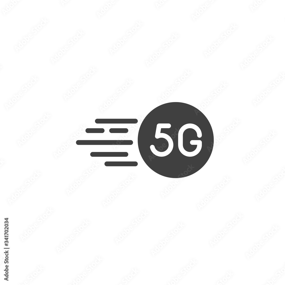 5G wireless technology vector icon. filled flat sign for mobile concept and web design. 5G internet speed glyph icon. Symbol, logo illustration. Vector graphics 5G wireless technology vector icon. filled flat sign for mobile concept and web design. 5G internet speed glyph icon. Symbol, logo illustration. Vector graphics