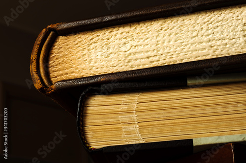 Old book on a table