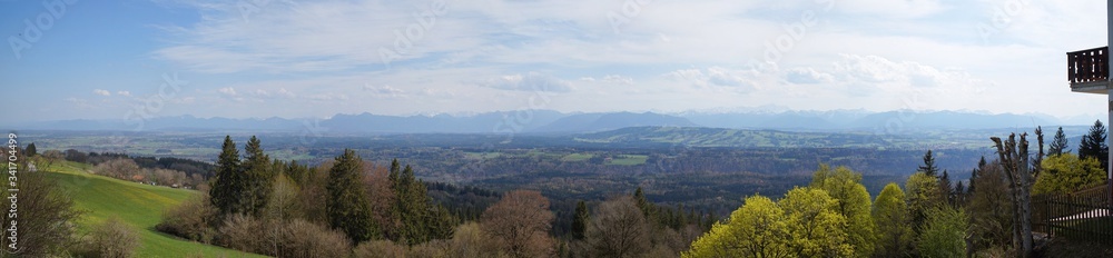 Alpenpanorama vom Hohenpeißenberg