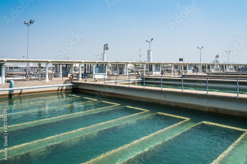 sand filtration tank at water treatment plant © tuastockphoto