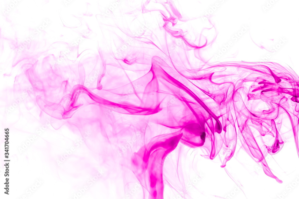 Purple smoke on white background Purple smoke on white background