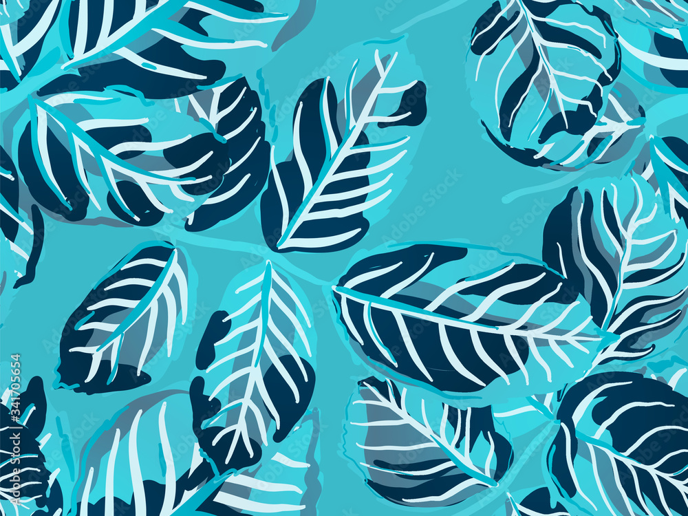 Leaves Seamless Pattern. Leaves Seamless Pattern.