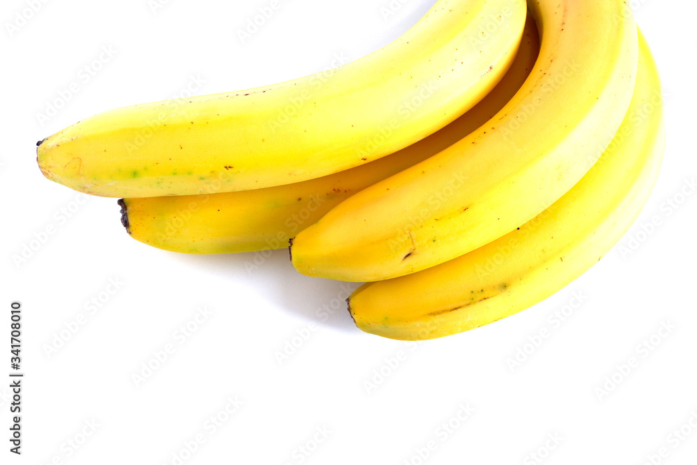 bananas on a white background. Fruit. bananas on a white background. Fruit.