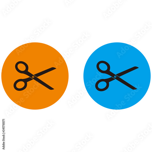 scissor icon vector illustration sign