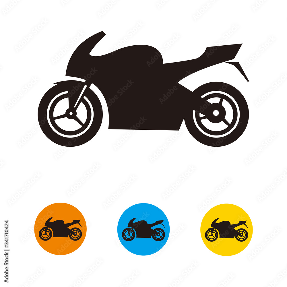 Obraz premium motorcycle icon vector illustration sign