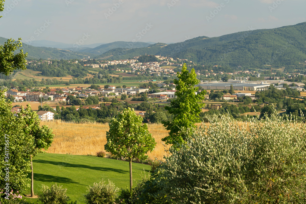Fototapeta premium Summer landscape at Soci, Tuscany