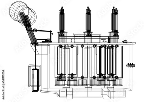 Power transformer blueprint