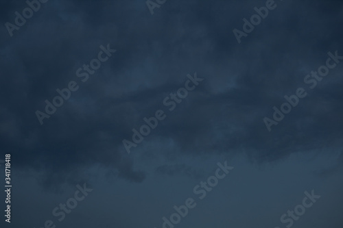 Background of dark sky and cloud before rain