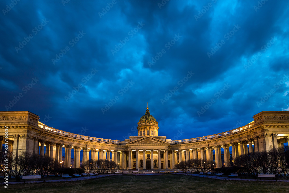 Kazan Cathedral on Nevsky Prospekt in Saint Petersburg