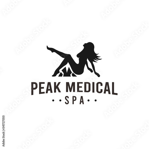 mountain porn logo icon vector designs