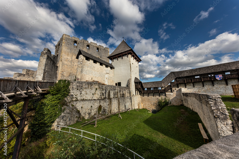 Interior of the medieval castle Celje, Slovenia