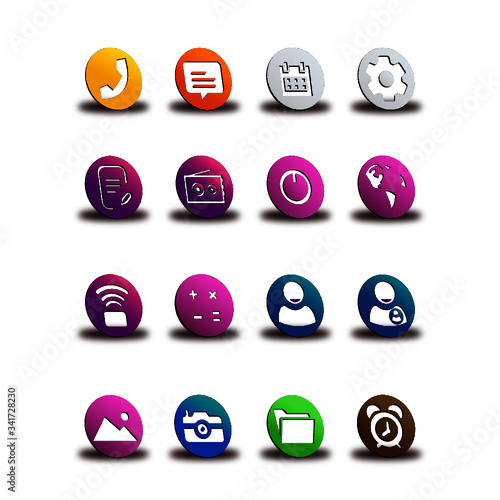 3D Fluid theme Android Icon
