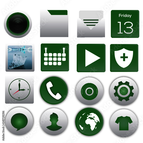 Green Delta Life themed Android icon