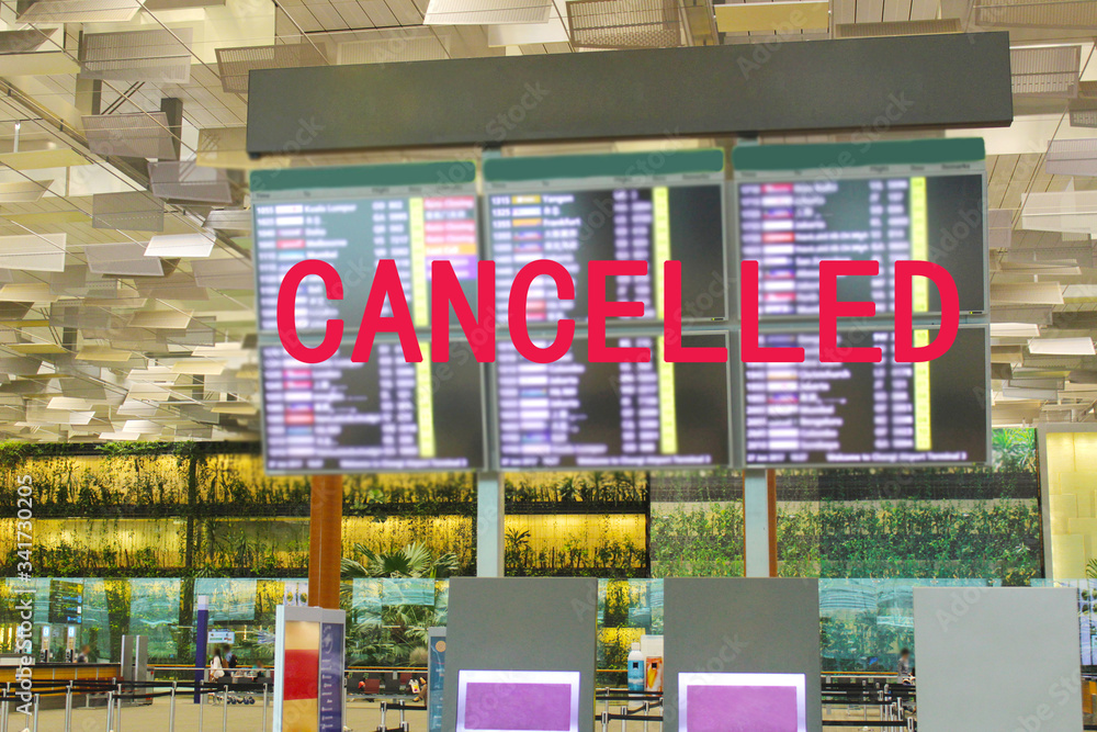 Obraz premium Flight cancellation