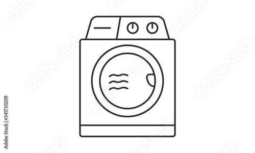 Dryer, service, dry, cleaner, dryer machine, elements, wash, clean, equipment, household free vector icon