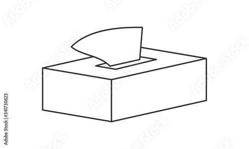 Tissue paper, allergic, allergy, clean, paper, tissue, washing, towel, soft, health, box, care, clear, toilet free vector icon