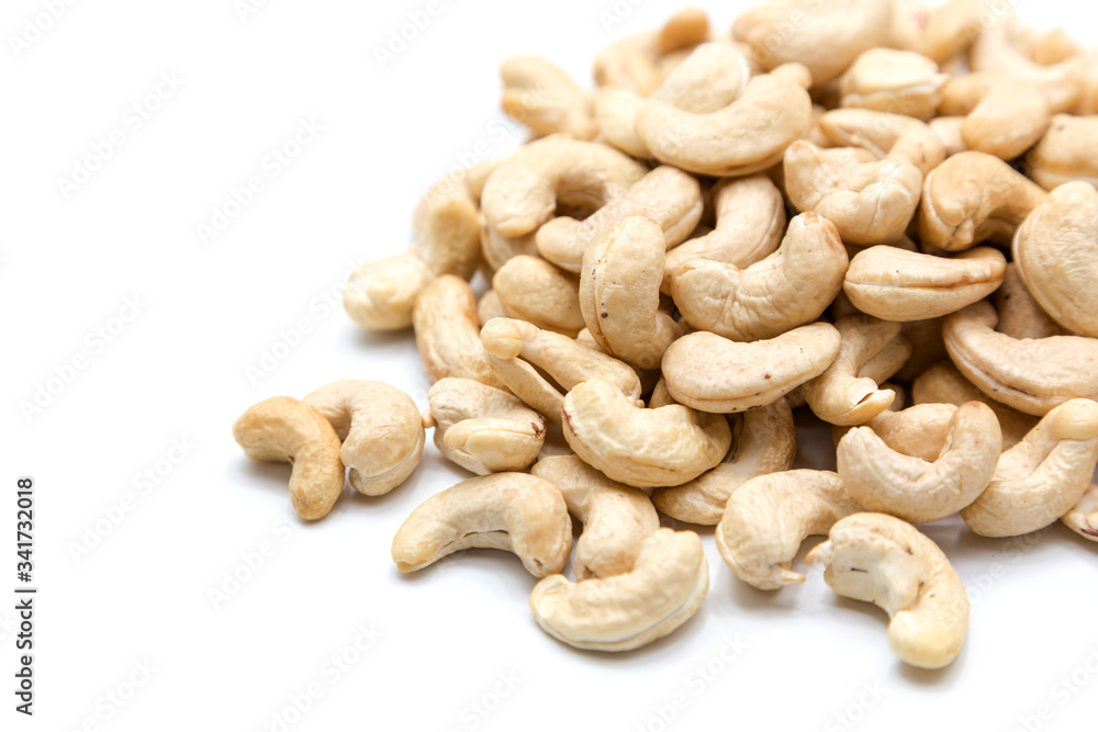 cashew nut on isolated background for best nutrition cashew nut on isolated background for best nutrition