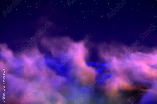 cosmic heaven concept with snowflakes design abstract background for any purposes