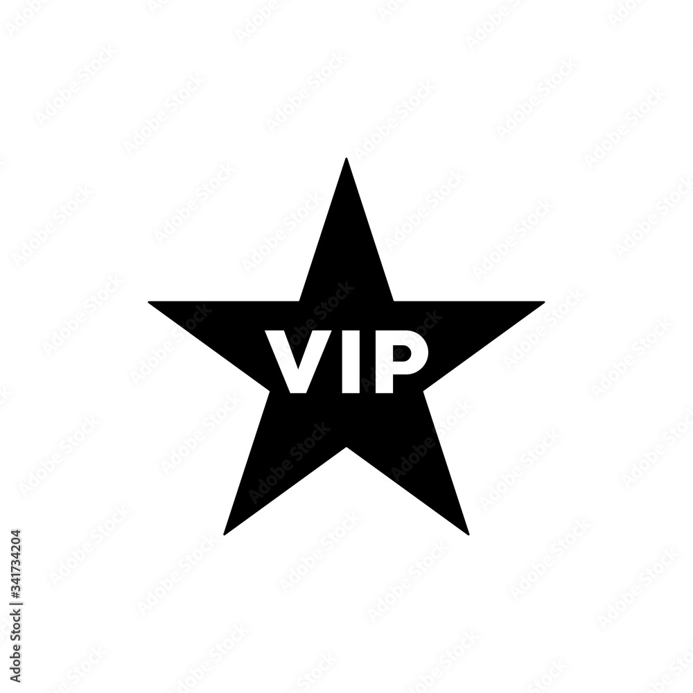 VIP icon, isolated logo on a white background VIP icon, isolated logo on a white background