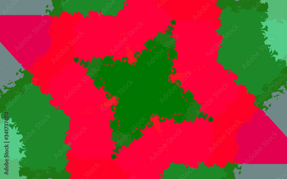 Abstract map of lithuania