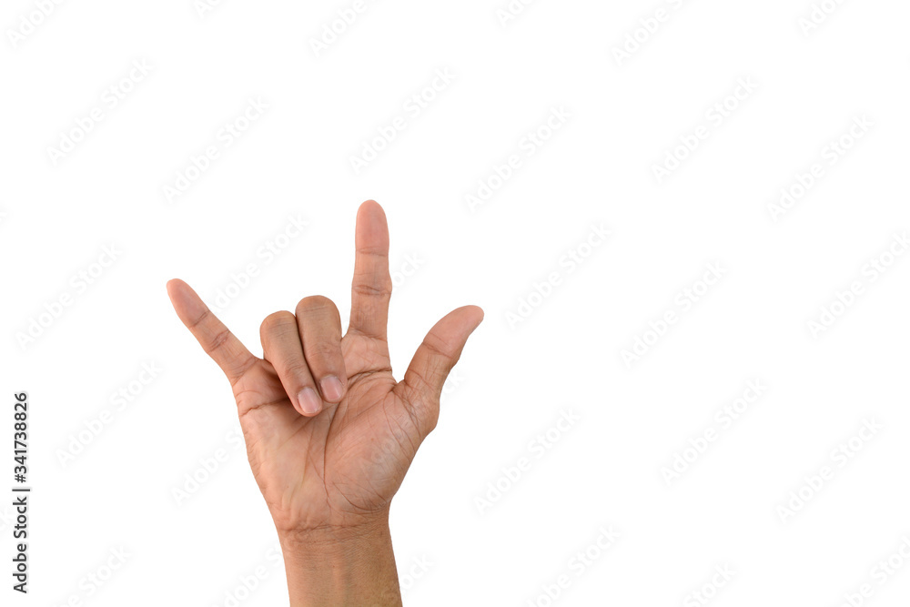 Symbol empty hand holding isolated on the white background. Symbol empty hand holding isolated on the white background.