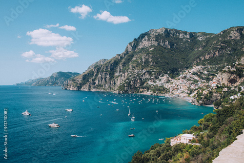 Positano Amalfi coast Sorrento costa panorama summer