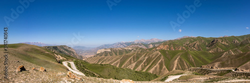 Panorama Toguz Toro Pass Kyrgyzstan photo