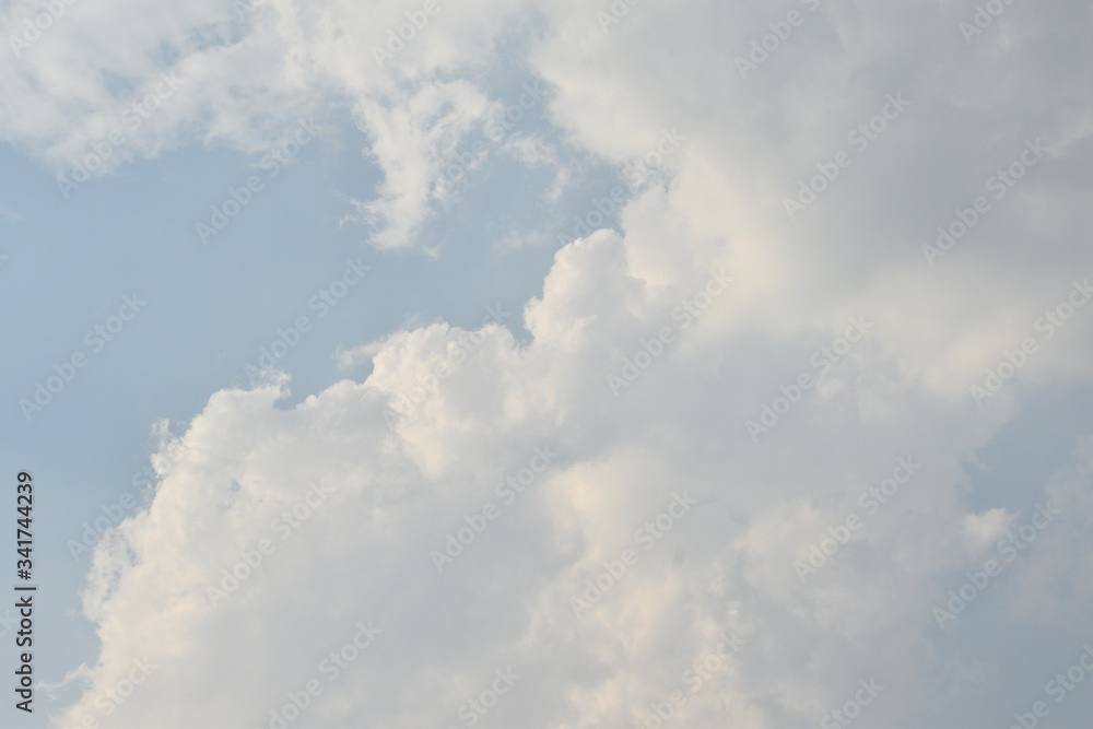 Blue Sky with White Clouds, Nature Background. Blue Sky with White Clouds, Nature Background.