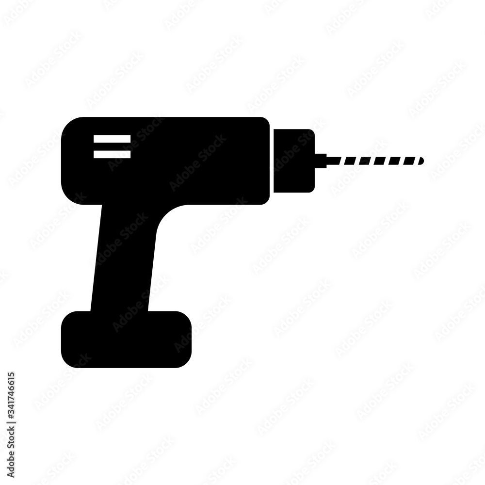 Drill icon in trendy line style. Repair tool symbol. Drill icon in trendy line style. Repair tool symbol.